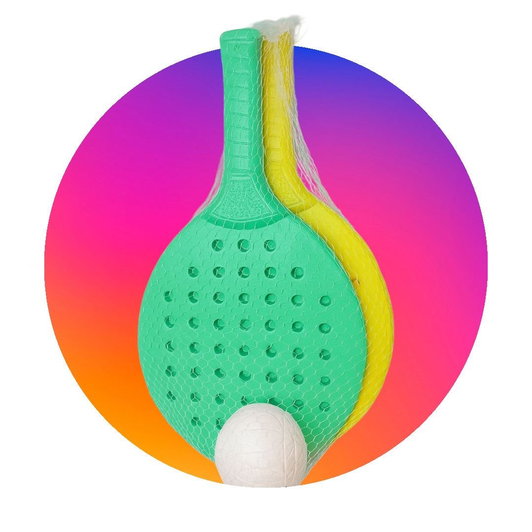 Set de paletas paddle con pelota Wawi
